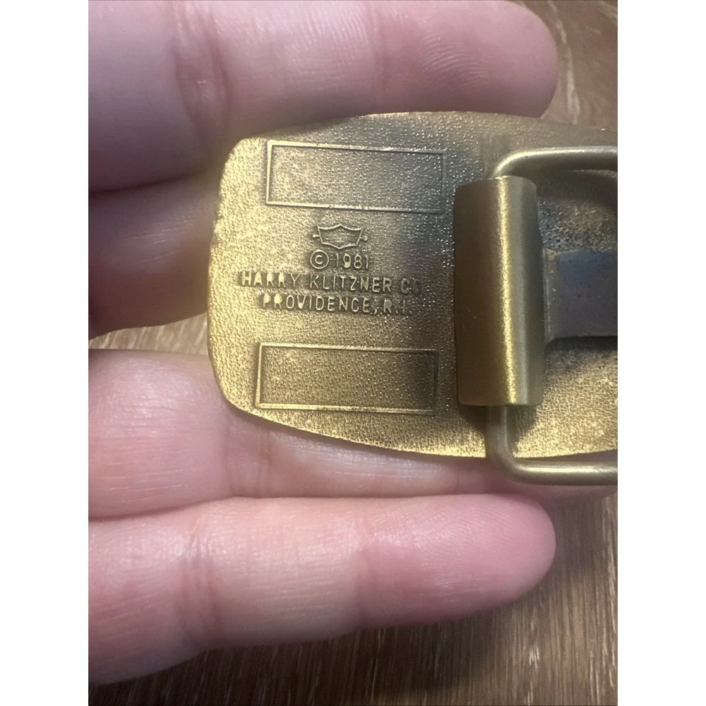 Vintage Belt Buckle Double Eagle Masonic 32 Spes Mea In Deo Est Bronze